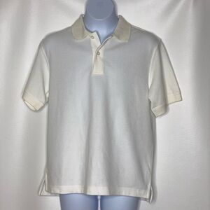 Talbots kids boys white polo shirt NWT Sz 12